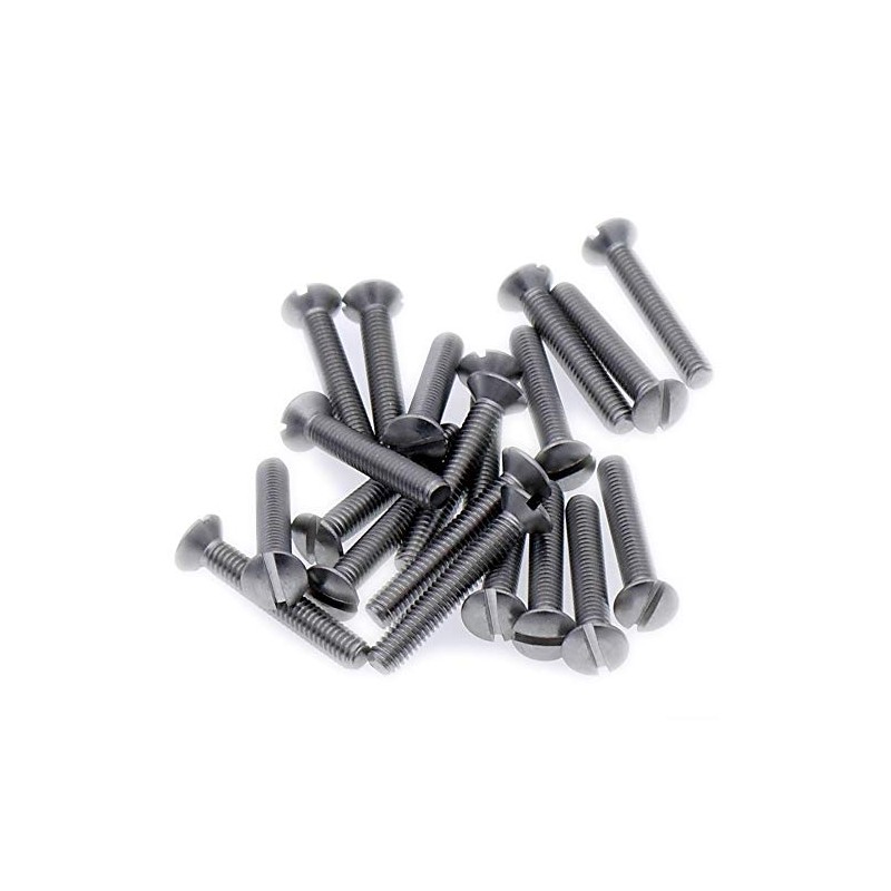 M5 (5mm x 18mm) Slot Raised Countersunk Machine Screw (Bolt)