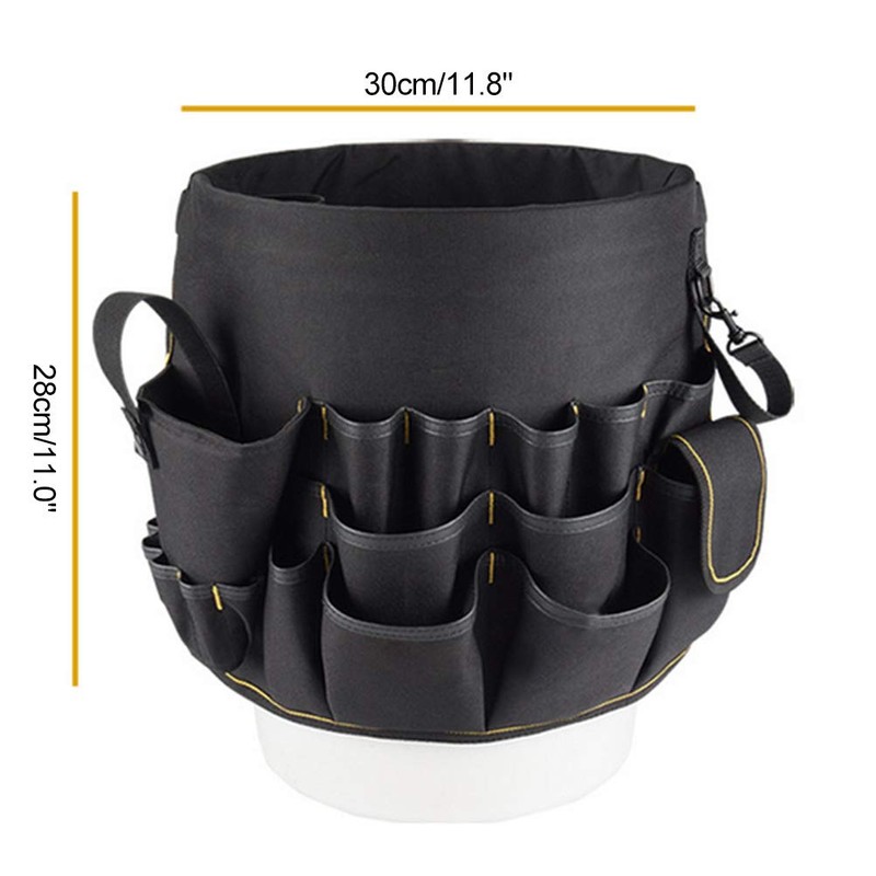 Tools Bucket Tool Organiser, Bucket Canvas Tool Holder and Organiser