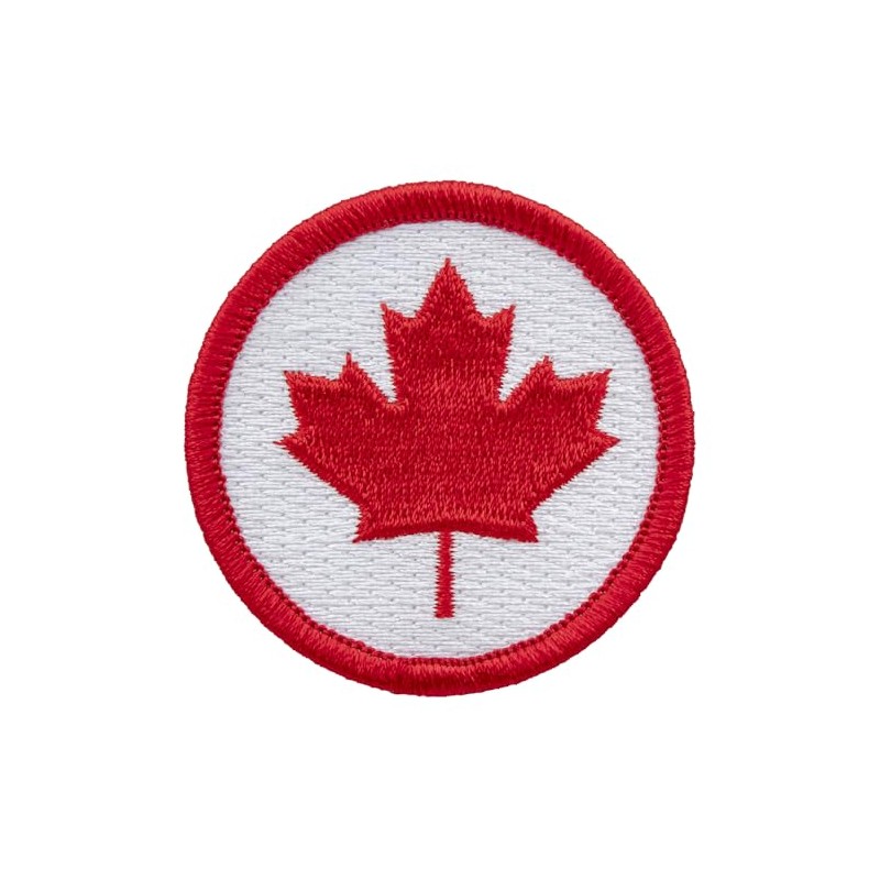 Canadian Maple Leaf Patrol Patch - 2" Round! (Sew-on)