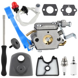 Moleyaso 125BVX 125B Carburetor Air Filter kit for husqvarna 125B 125BV Hand Held Blower 125BVX Leaf Blower 545081811 Zama C1Q-W37 Carburetor w air filter & Airbox cover