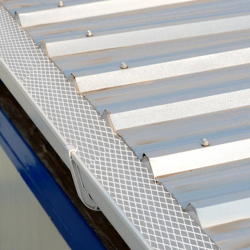 DYNAMI 5 Inch x 50 Ft Aluminum Gutter Guard Mesh,Aluminum