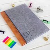 Logbuch-Verlag Noitzbuch Blank with Blank Pages Book Diary Grey Felt
