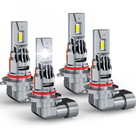 UCYAR UCYAR Lights Compatible for Honda Civic Light Bulbs 2006 2007 2008 2009 2010 2011, 9005 High Beam 9006 Low Beam or Fog Lights, Plug n Play, Pack of 4