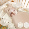 Baby Swaddle Set Newborn - Receiving Headband Blankets and Bow