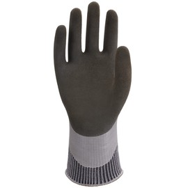 Weed Aqua AQ-318G Cleaning Work Gloves, Waterproof, Grip, Natural Rubber, L Size, Gray
