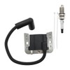 2 Pack 32-584-06-S Ignition Coil Module with Spark Plug Replacement