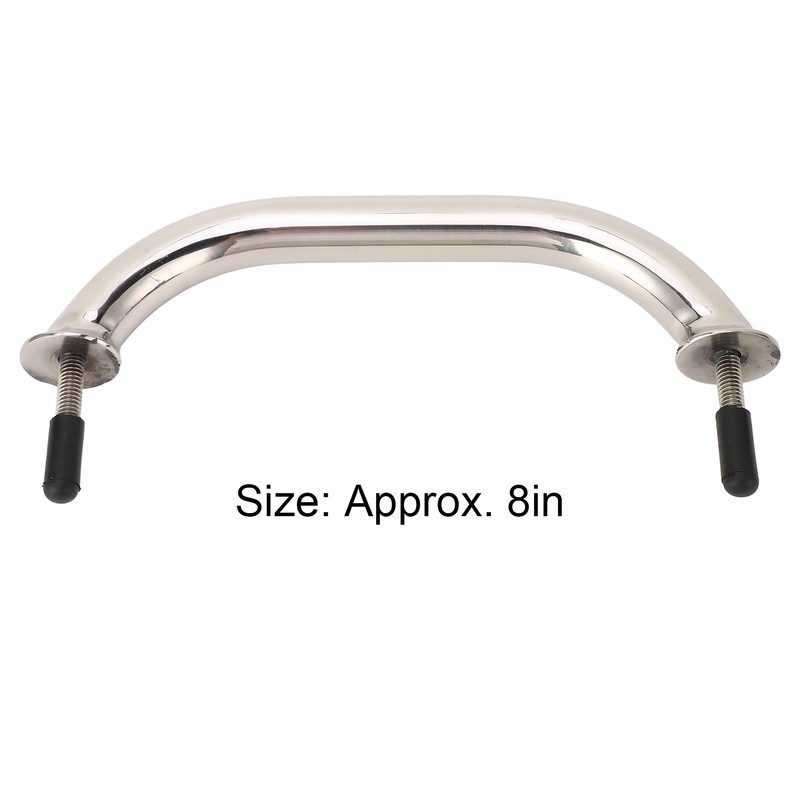 8in Boat Handrail 316 Stainless Steel Rust Proof Bright Polished