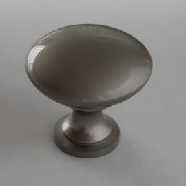 Click and Ship Hardware 25 Piece Pack Kitchen Cabinet Drawer Knobs Round Edge Satin Nickel Knob