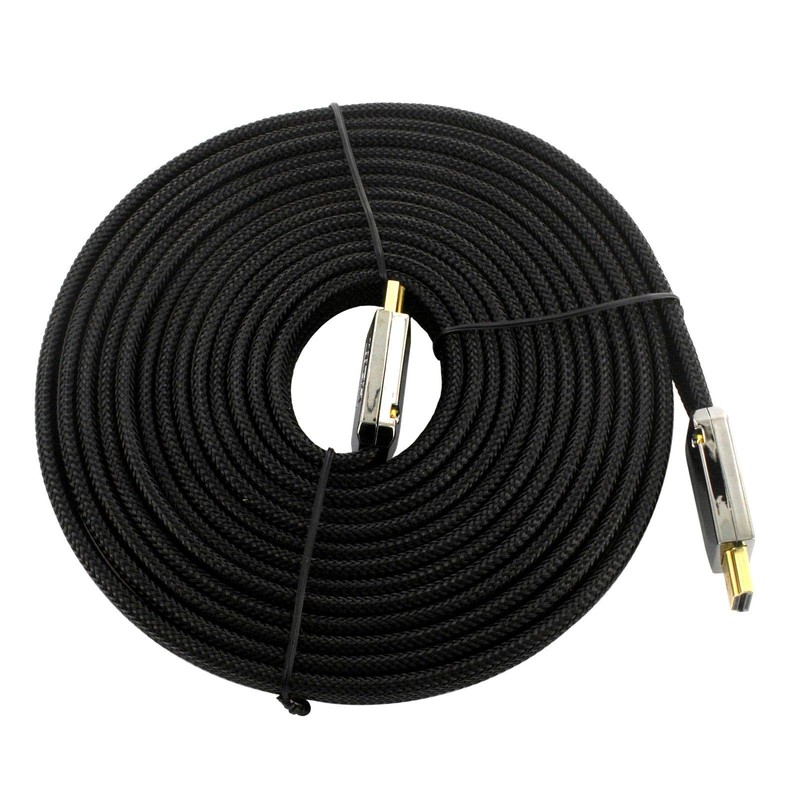 5m Braided Flat HDMI Cable High Speed with Ethernet HEC