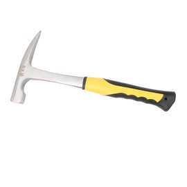 Geological Hammer with Shock Absorbing Handle, 31 Oz Big Pointed Tip Hammer with PU for Geological Exploration(point head)