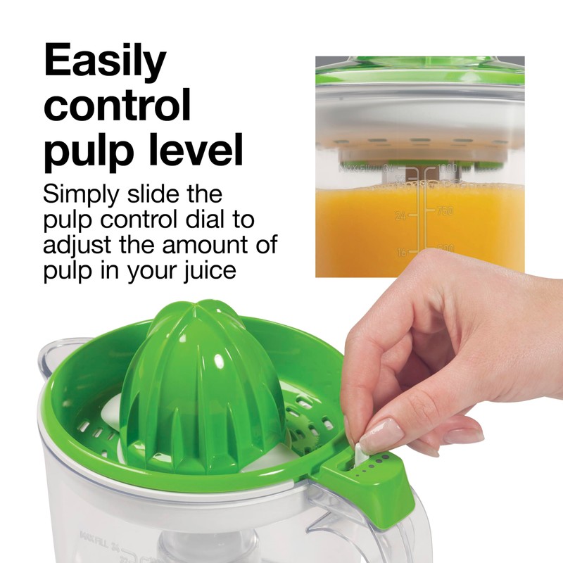 Proctor Silex Electric Citrus Juicer Machine, Large 34 oz. Pitcher,