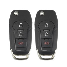 X AUTOHAUX 2pcs 315MHz N5F-A08TAA Replacement Smart Proximity Keyless Entry Remote Key Fob for Ford F150 F250 F350 2015-2019 for F450 F550 for Explorer 3Buttons with Door Keys 49 Chip