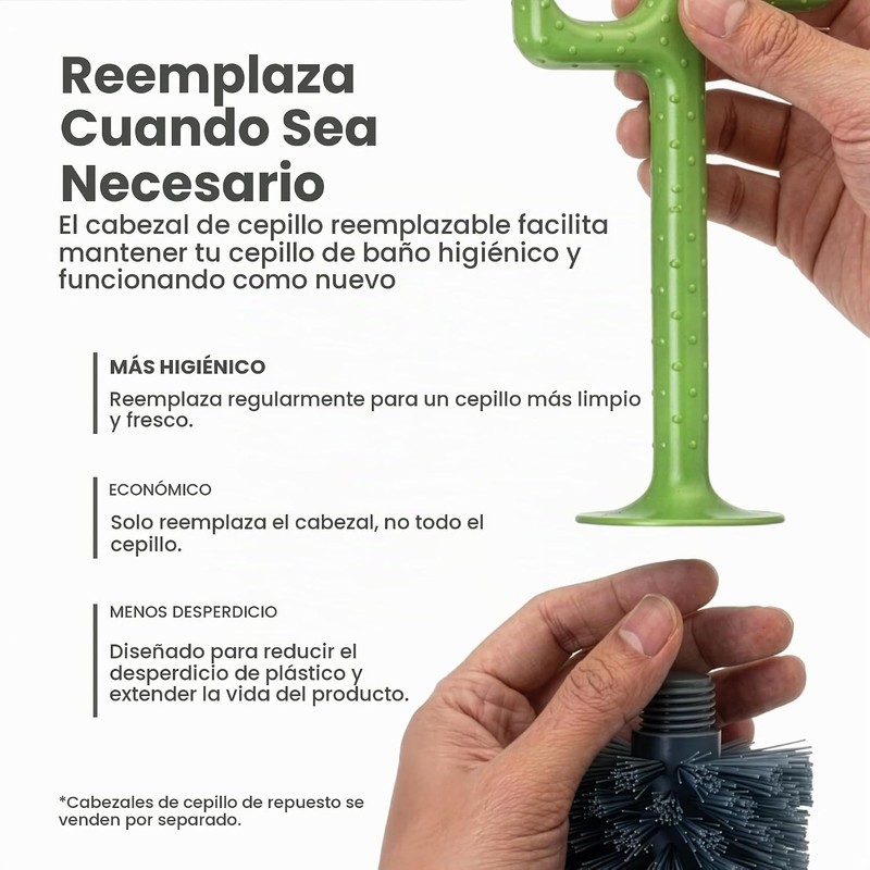 Cepillo de Inodoro Cactus VIGAR 11084 – Limpieza Eco y