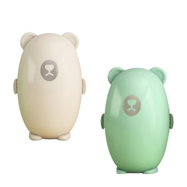 DOOCECIY 2 Pcs Reusable Lint Roller, washable Lint Rollers Ball for pet hair Carpet Rugs Bedding(White, Green)