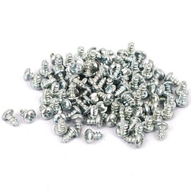 TA-VIGOR 100Pcs Self Tapping Screws, M3 Phillips Pan Head Screw, 6mm Round Head Tapping Screws, Carbon Steel Machine Wood Fasteners Bolts for Wood, Drywall, Furniture, Repairing