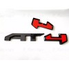 Auto Front Grill Gloss Black Red AT4 OVERLAY Emblem 2023+