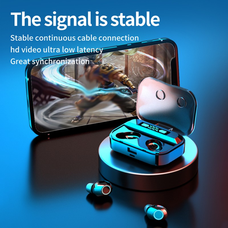 Smart BT Headset Touch Digital Display 5.1 Wireless Waterproof In-Ear