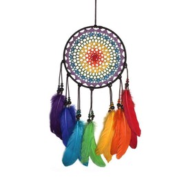 Malicosmile Dream Catchers for Kids, Colorful Rainbow Dream Catcher Decorations for Kids Bedroom Dreamcatcher
