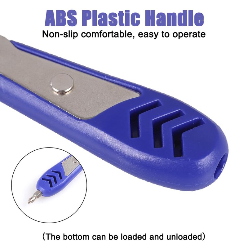 Right Angle Magnetic Screwdriver, Mini Ratchet Wrench with 20 Screwdriver