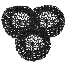 WOONEKY Professional Hairnet for Women Soft Rayon Sleep Cap Mesh Cover Comfortable Crochet Snood