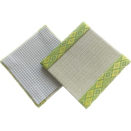 Warakumi Color Table Bed with Anti-Slip, Set of 4 (5.9 x 5.9 inches (15 x 15 cm)), Dent Prevention, Dents, Mini Tatami Mat, Anti-Scratch, Drawer Underlayment, Folding, Fall Prevention (Green)