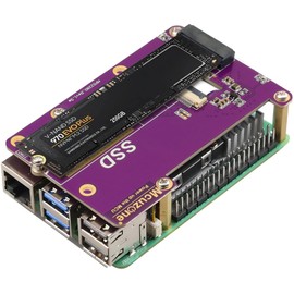 PCIe M.2 Hat for Raspberry Pi 5 NVMe SSD PIP PCIe Pimoroni Peripheral Board with Extra Screw Sets and FPC Shielded Cable for 2280/2242/2230 NVME and for Raspberry Pi 5