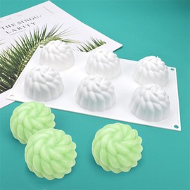 mostsom Silicone Molds Flower Soap Mold for Chocolate, Candy, Jelly, Ice Cube, Dog Treats, Cupcake Baking Mould, Muffin Pan Non-Stick Food Grade (Flower B_11.8x6.88x1.72 inch)