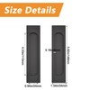 MOROBOR Self-Stick Rectangular Sliding Door Pulls, 2pcs Matte Black Aluminum
