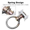 Saihisday 12Pcs Single Stud Fitting for L Track 4000lb Capacity
