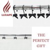 Luxape 12PCS Decorative Shower Curtain Hooks, Bow Knot Curtain Hooks