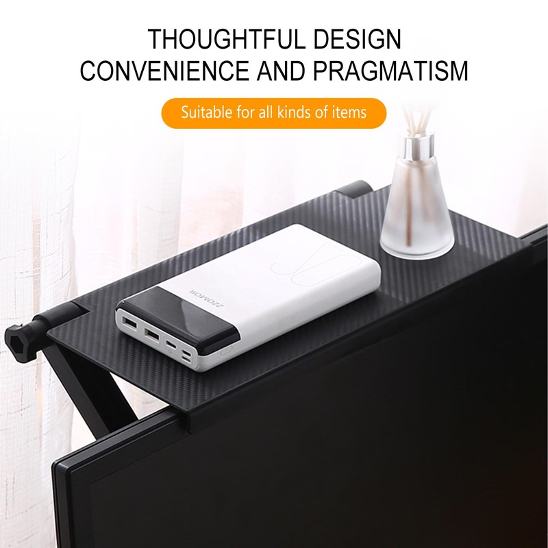TV Top Shelf,Regerly 4 Piece Screen Top Shelf 21.5X11CM Screen