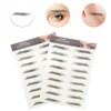 Baluue 12pcs Eyebrow Stickers False Eyebrows Natural Eyebrow 4d Hair