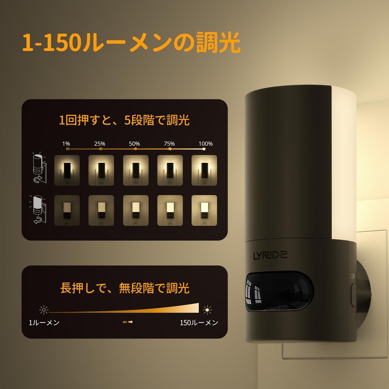 LYRIDZ Sensor Light, Indoor 300° Rotation, Foot Light, Motion Sensor