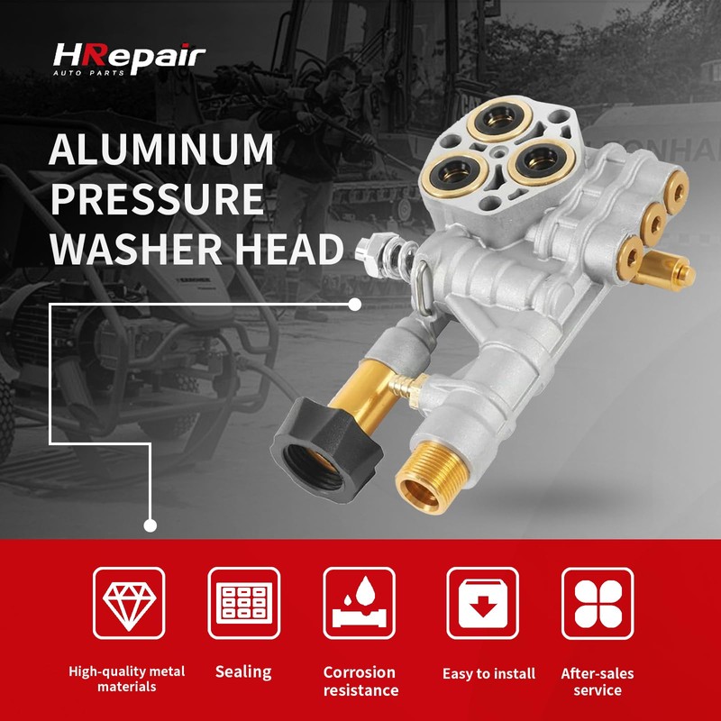 HRepair 7108366 Pressure Washer Pump Manifold fits for Technologies 510020
