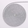5mm Twisted Cord Trim, 18 Meters Silver Decorative Rope for