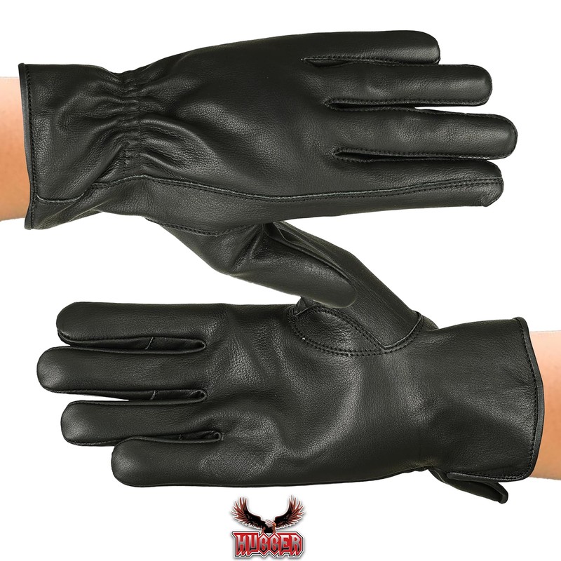 Men's Premium Water Resistant Deerskin Leather Motorcycle and Driving Glove