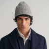GANT Unisex Shield Wool Beanie Hat, grey melange