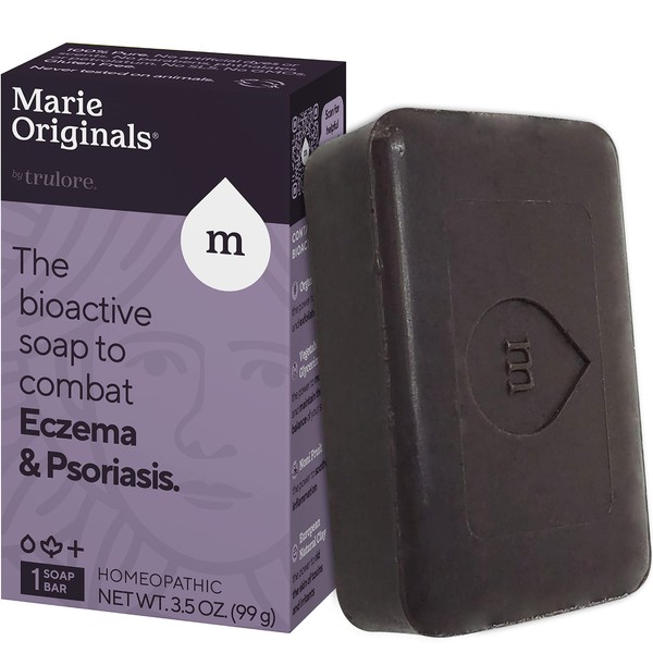 Marie Originals Eczema Bar Soap - Natural Psoriasis & Eczema Treatment for Face & Body - Relieve Inflammation and Cleanse Your Skin of Toxins and Irritants - Detoxifying, Healing, Anti-Itch, Skincare