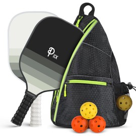 Achiou Pickleball Paddles Set of 2 - High-Performance Fiberglass Surface, Lightweight Rackets with Bag, Sports Facility for Men and Women, Includes 2 Outdoor and 2 Indoor Pickleball Ball