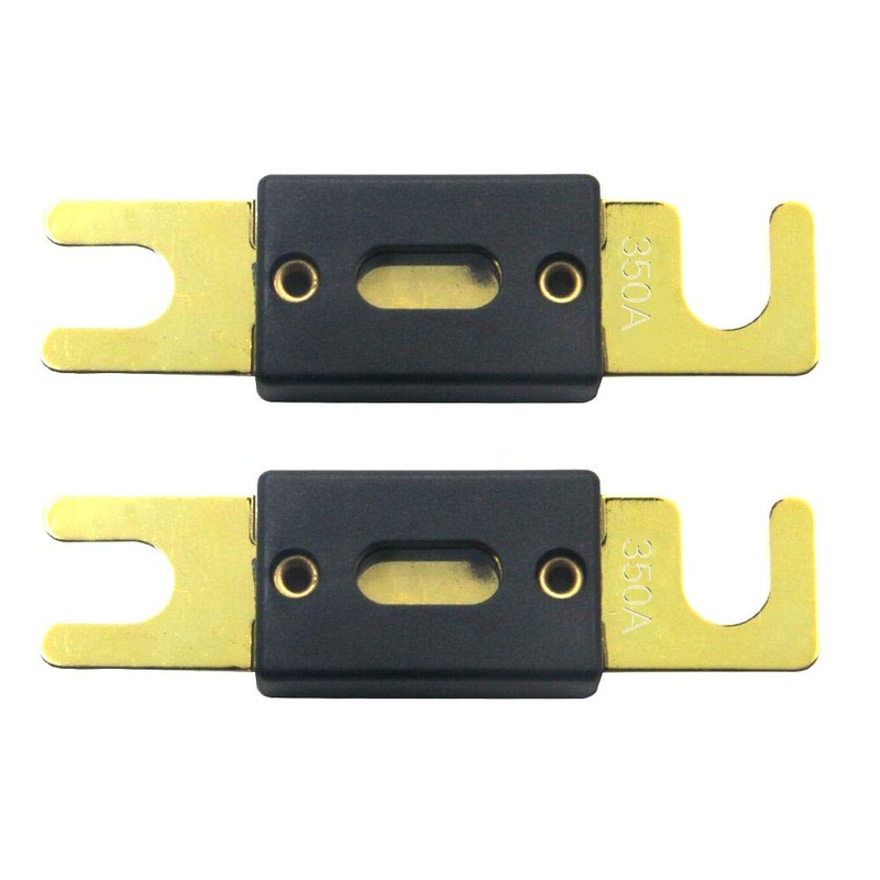 ZOOKOTO 5 Pack ANL Fuses 350Amp Gold Plated Fuse