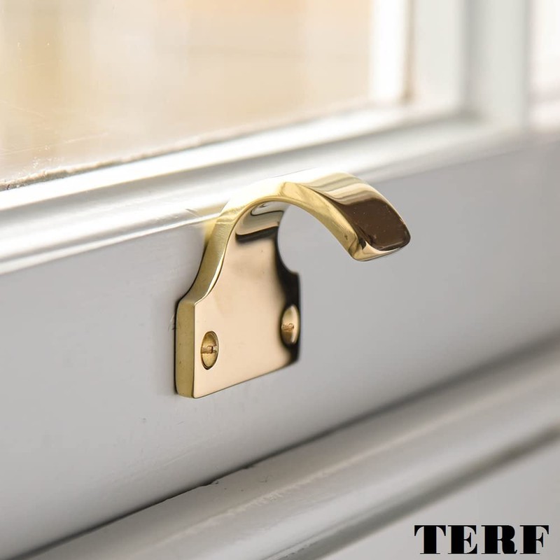 TERF® Traditional Victorian Polished Brass Sash Lift Heavy Duty Sash
