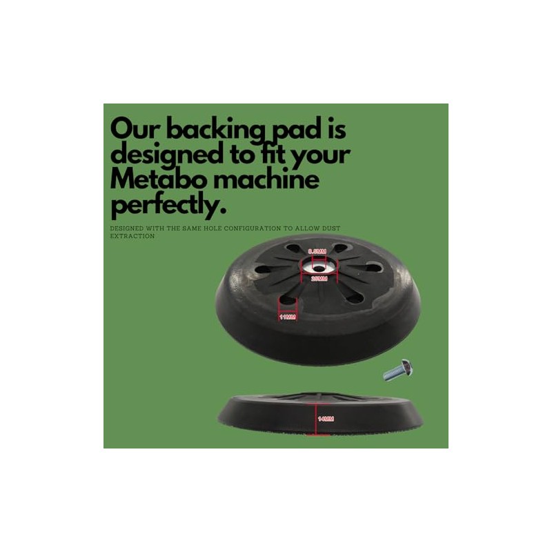 6" 150mm Backing pad for Metabo SXE 450 631158000 -