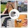 Funnytek Door Handle Lock Cover with Padlock and Keys Door