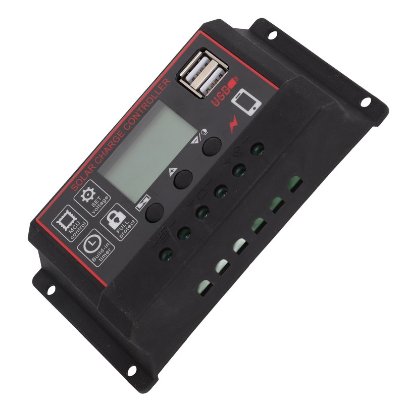 Solar Charge Controller Solar Panel Battery Intelligent Regulator with Dual