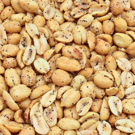 Grab Our Nuts Salt and Pepper Flavored Roasted Peanuts - High Protein Snack - 18 Ounces