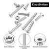 750 Pcs M3 Countersunk Bolts and Nuts Set, Small Stainless