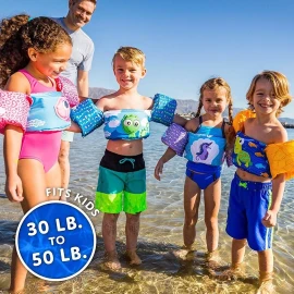 Coleman Flotador Tiburon Azul Salvavidas Bebés Y Niños Envío Gratis