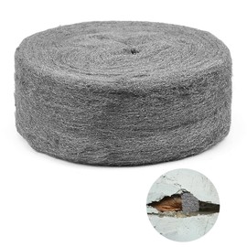 DASIAUTOEM 20 m Steel Wool Against Mice, 0000 Steel Wool Against Rats Fine Against Rodents Steel Wool for Holes and Wall Cracks of Home, Ventilation Grille Garage Garden and for Cleaning and Polishing