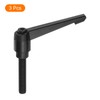 sourcing map 3Pcs M10 x 50mm Adjustable Knobs Handle Male