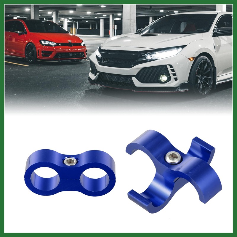 Motoforti AN8 Car Auto Hose Separator Clamp Fuel Line Connector